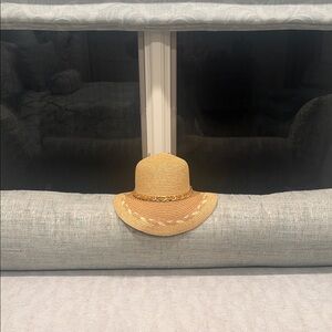 Straw Hat with Scarf Braided Band